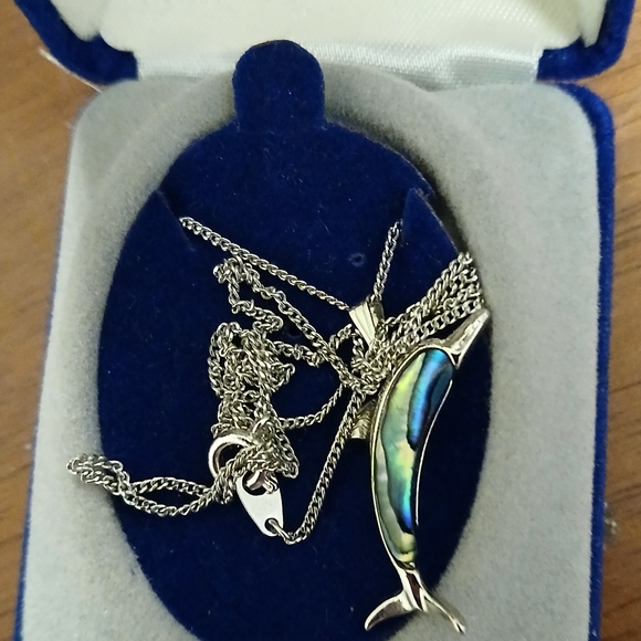 Silver Dolphin Necklace - Picture 3 of 4